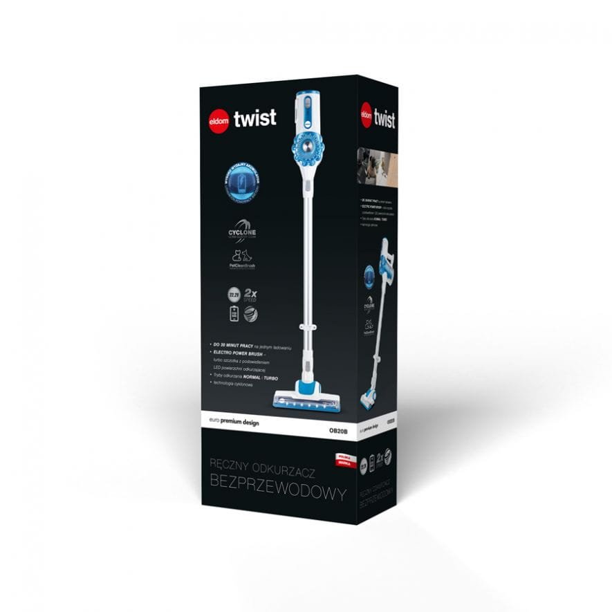 Eldom OB20B TWIST sladdlös handhållen dammsugare 6 Eldom OB20B TWIST sladdlös handhållen dammsugare - Bild 6