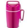 Färgglad rosa termos för varm dryck, 850 ml kapacitet, perfekt för middagsanvändning.