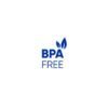 BPA-fri symbol med gröna blad för hälsosamma val.