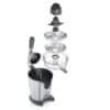 Exploded view av citruspress med spak för Severin CP 3544.