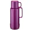 Färgglad amethystfärgad termos för drycker, 80 cl kapacitet.
