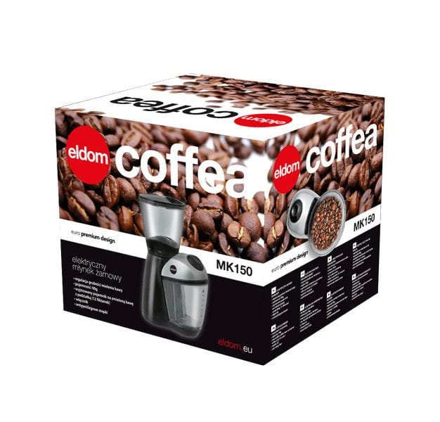 Grinder kaffekvarn rostfritt stål Eldom MK150 3 Grinder kaffekvarn rostfritt stål Eldom MK150 - Bild 3