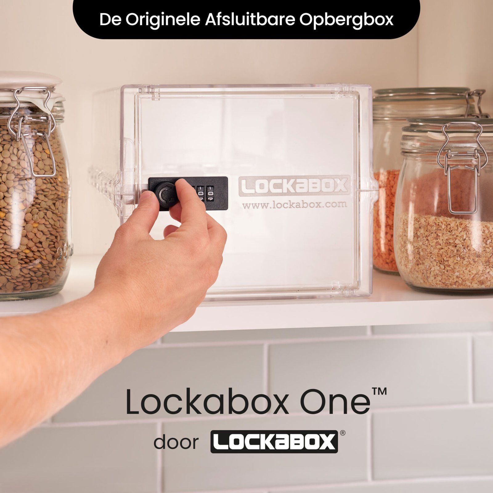 Låsbart medicinskåp - Förvaringsbox med kodlås - Kristall 2 Låsbart medicinskåp - Förvaringsbox med kodlås - Kristall - Bild 2