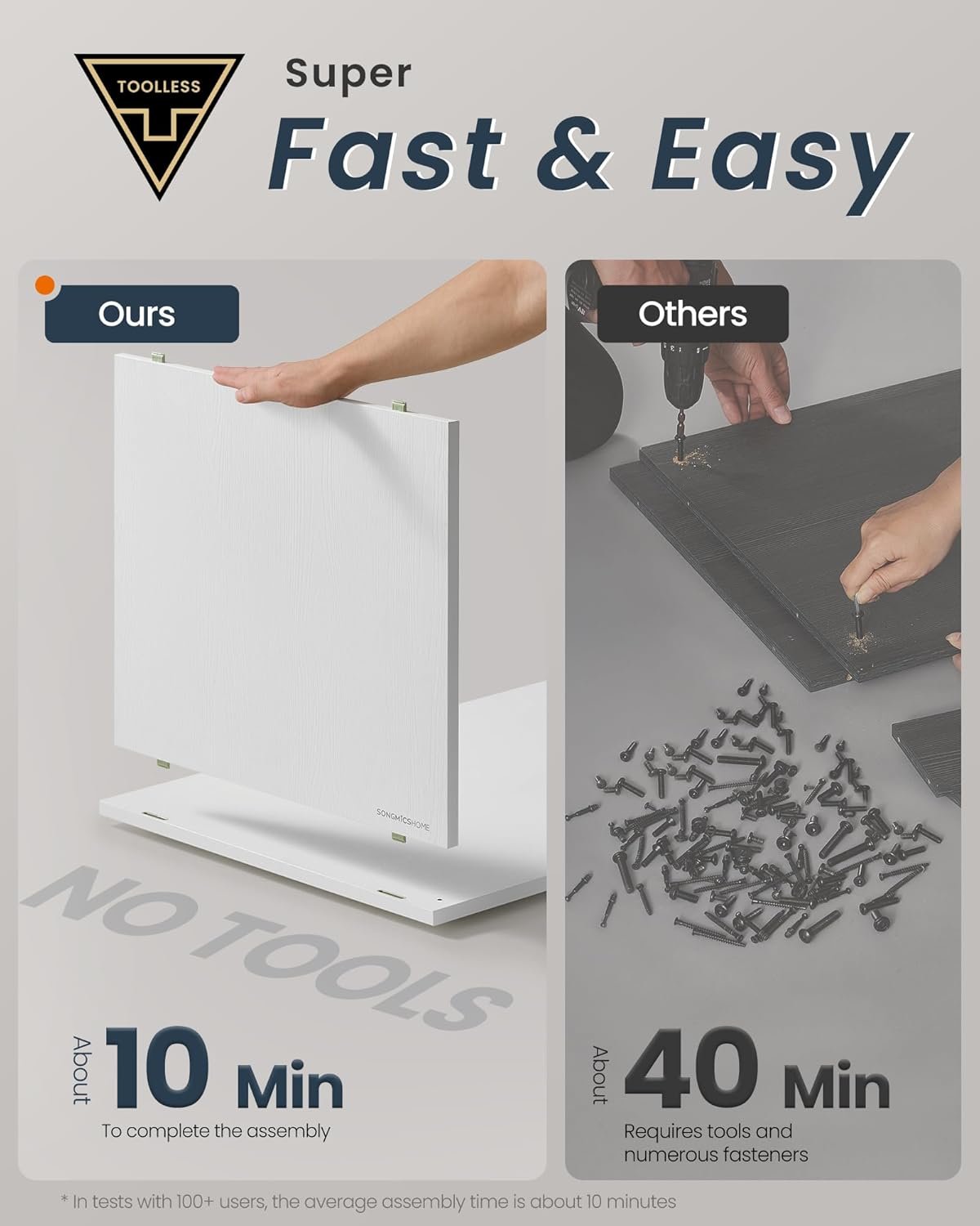 Verktygslös montering, Förvaringsenhet, Hylla, Bokhylla, 27 x 83 x 61,8 cm, Snövit 4 Verktygslös montering, Förvaringsenhet, Hylla, Bokhylla, 27 x 83 x 61,8 cm, Snövit - Bild 4