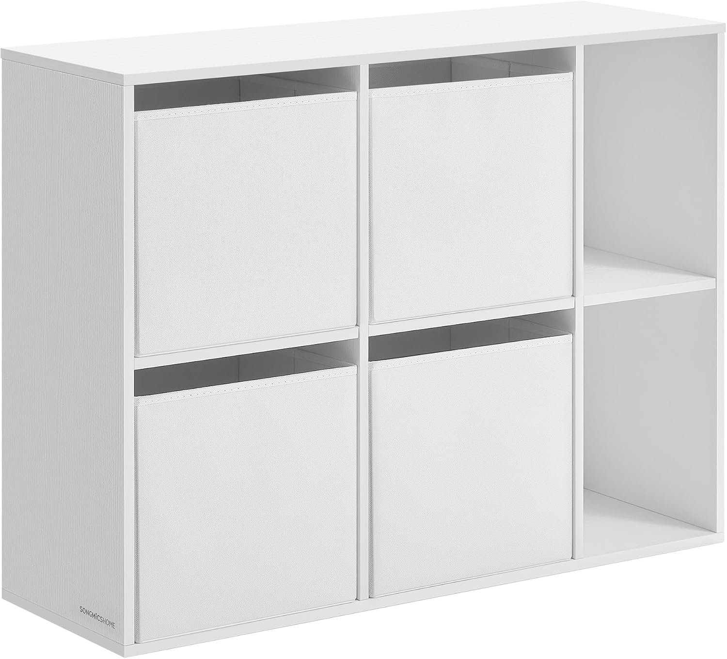 Verktygslös montering, Förvaringsenhet, Hylla, Bokhylla, 27 x 83 x 61,8 cm, Snövit 7 Verktygslös montering, Förvaringsenhet, Hylla, Bokhylla, 27 x 83 x 61,8 cm, Snövit - Bild 7