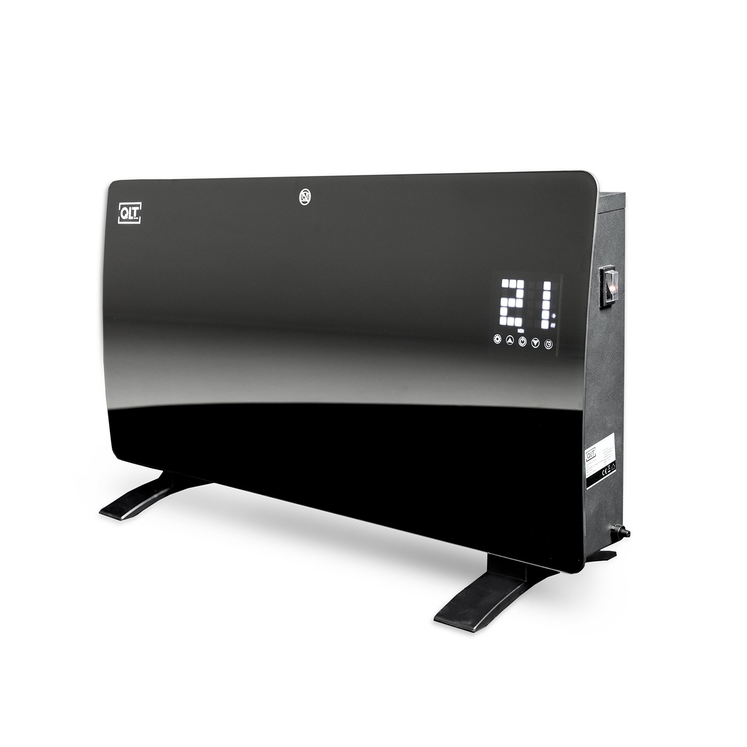 QLT Kurvad Värmepanel av Glas – Elektrisk Element med App - Svart 3 QLT Kurvad Värmepanel av Glas – Elektrisk Element med App - Svart - Bild 3