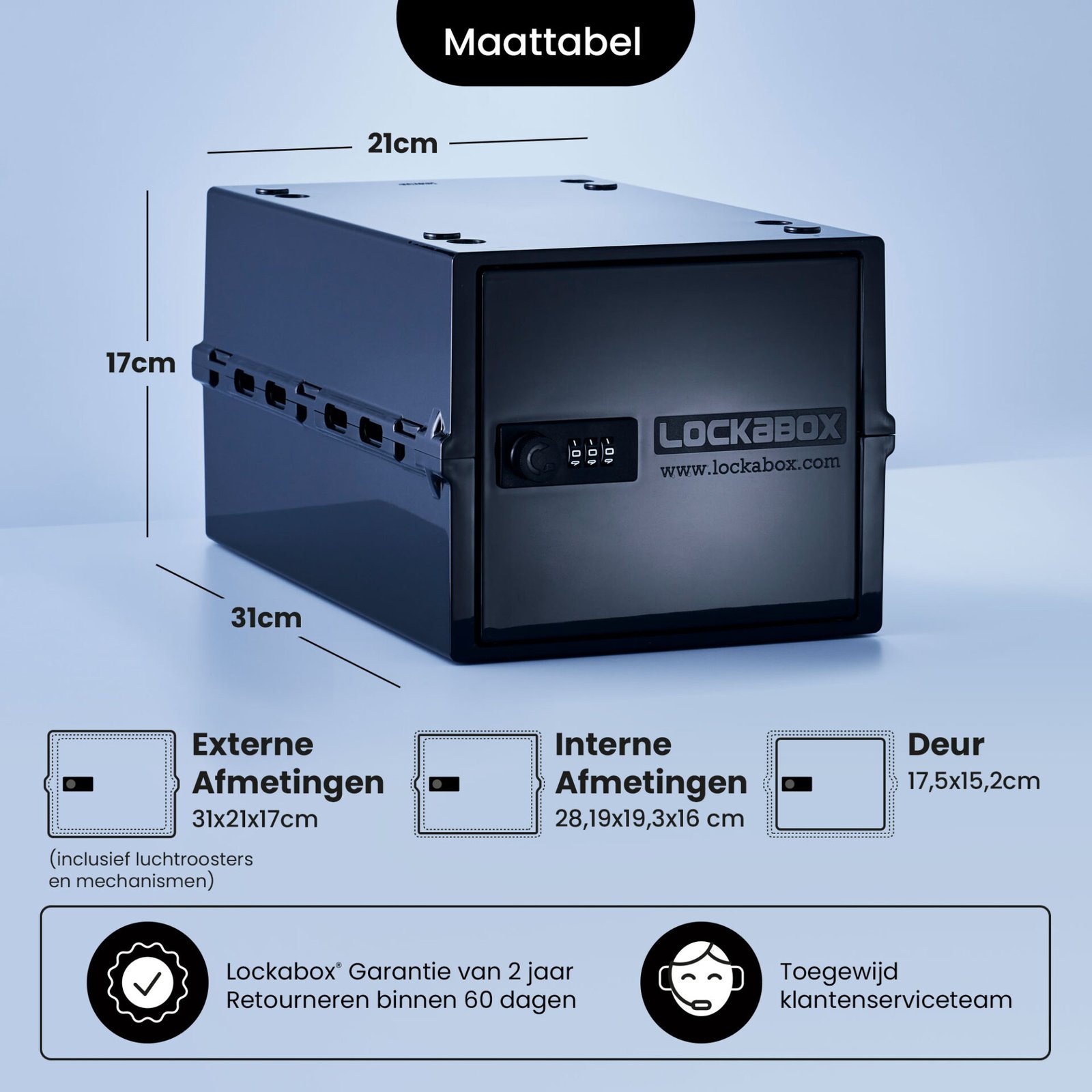 Lockabox One™ Låsbar medicinskåp - Förvaringsbox med kodlås - Svart 4 Lockabox One™ Låsbar medicinskåp - Förvaringsbox med kodlås - Svart - Bild 4