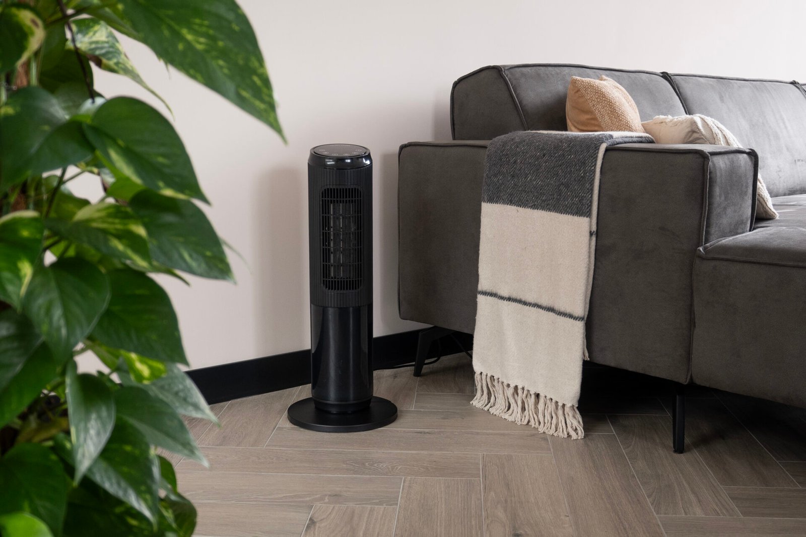 BREND Elektrisk värmekamin med atmosfärseld - Keramisk - Svart 4 BREND Elektrisk värmekamin med atmosfärseld - Keramisk - Svart - Bild 4