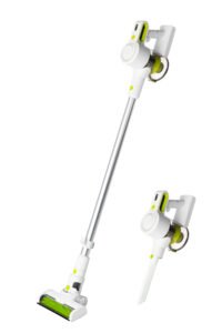 BREND Trådlös stålvacuum med handdammsugare – Vit/Grön