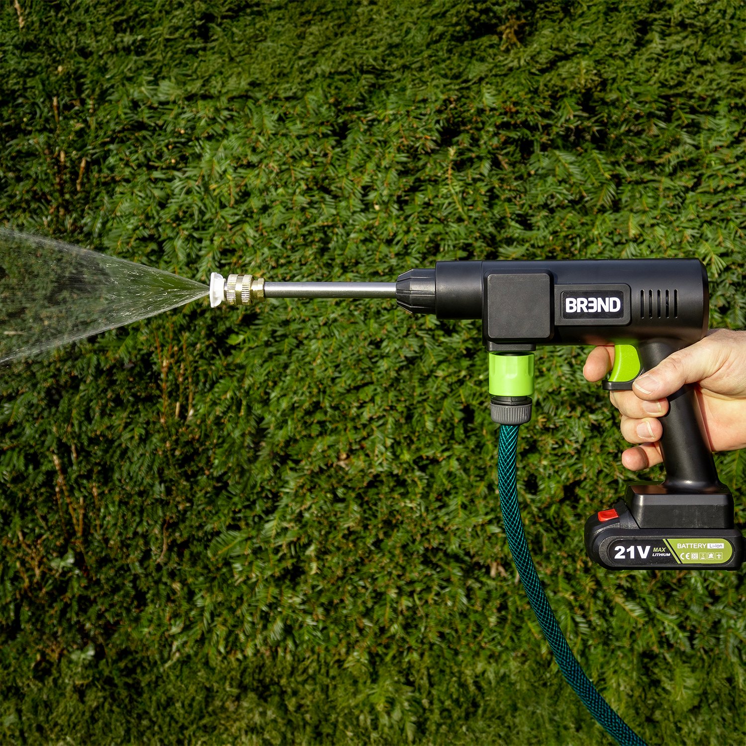 BREND Trådlös högtryckstvätt med batteri och 3 sprutpåsar - Svart 6 BREND Trådlös högtryckstvätt med batteri och 3 sprutpåsar - Svart - Bild 6