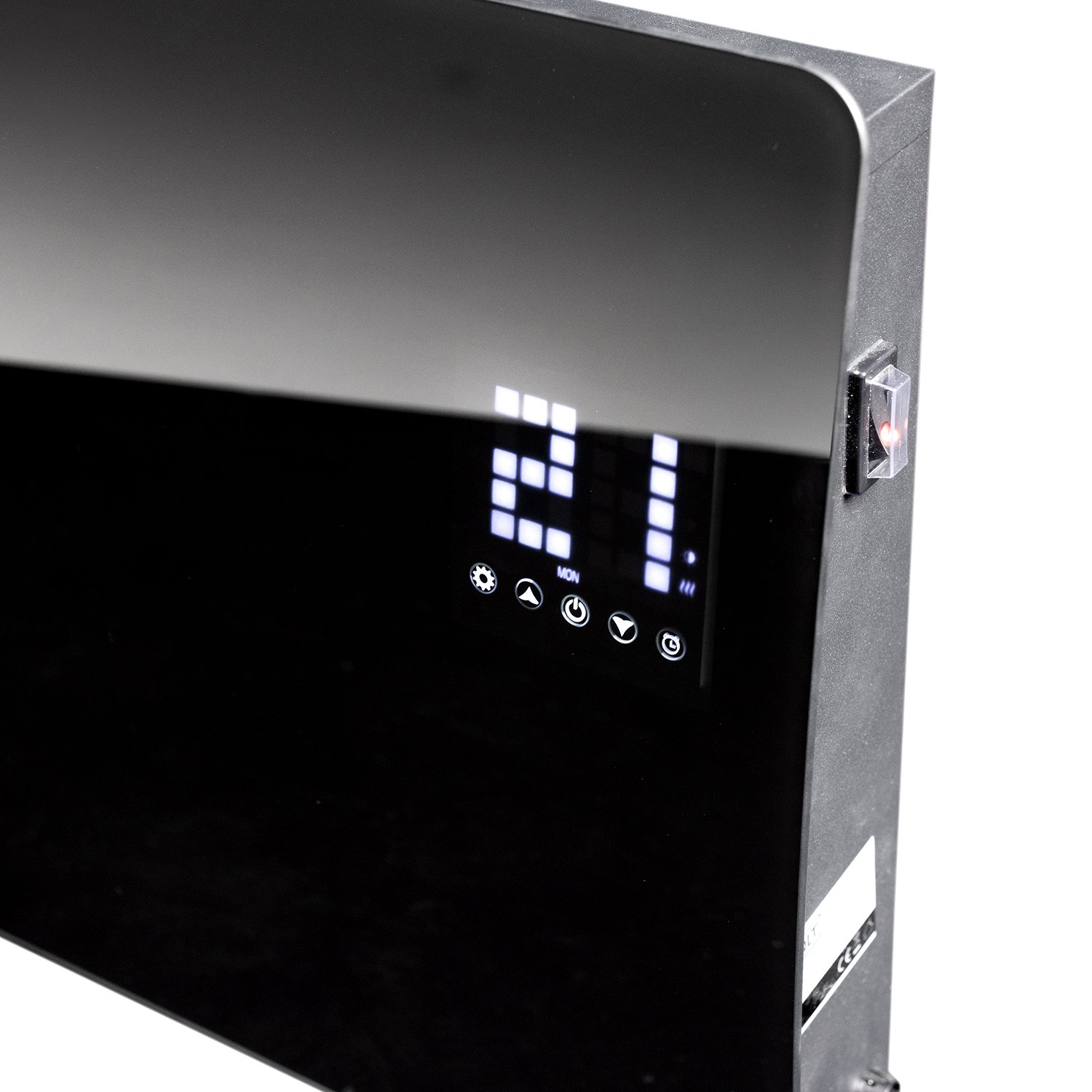 QLT Kurvad Värmepanel av Glas – Elektrisk Element med App - Svart 6 QLT Kurvad Värmepanel av Glas – Elektrisk Element med App - Svart - Bild 6