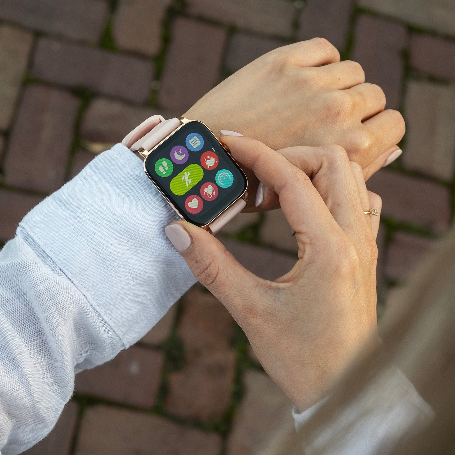 BREND Smartklocka för Damer och Herrar - Sportklocka med Stegräknare – Svart 3 BREND Smartklocka för Damer och Herrar - Sportklocka med Stegräknare – Svart - Bild 3