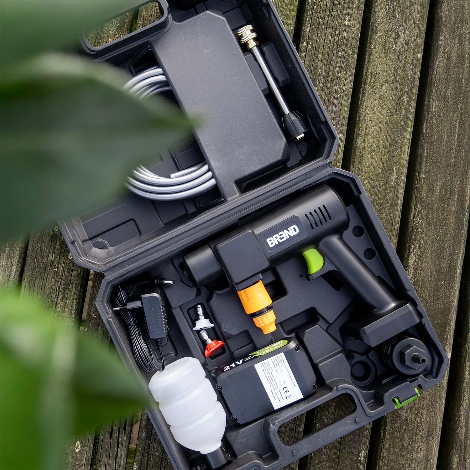 BREND Trådlös högtryckstvätt med batteri och 3 sprutpåsar - Svart 3 BREND Trådlös högtryckstvätt med batteri och 3 sprutpåsar - Svart - Bild 3