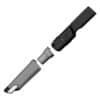 Handdammsugare TurboTronic LUX500 i delar, svart och silver.
