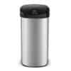 Soptunna med sensor i rostfritt stål, 68 liter, modern design.
