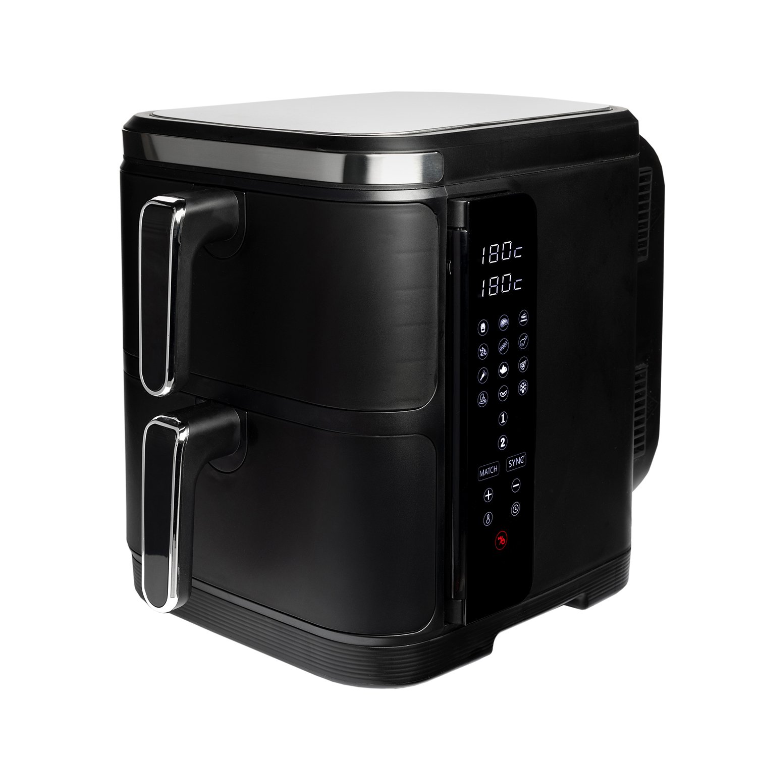 Nexxt Dubbelstaplad Airfryer med 12 matlagningsprogram – 11 liter – Svart 3 Nexxt Dubbelstaplad Airfryer med 12 matlagningsprogram – 11 liter – Svart - Bild 3