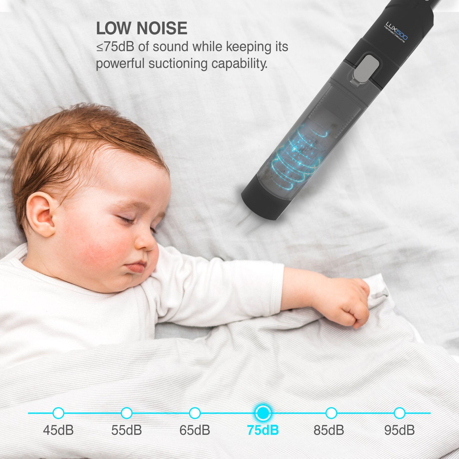 TurboTronic LUX500 Dammsugare - Handdammsugare - Silver/Svart 6 TurboTronic LUX500 Dammsugare - Handdammsugare - Silver/Svart - Bild 6