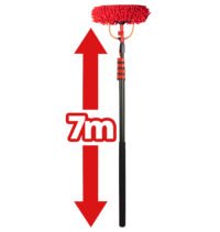 Shine Teleskopisk Tvättborste med Chenilletyg - Vattenborste XXL 7 Meter