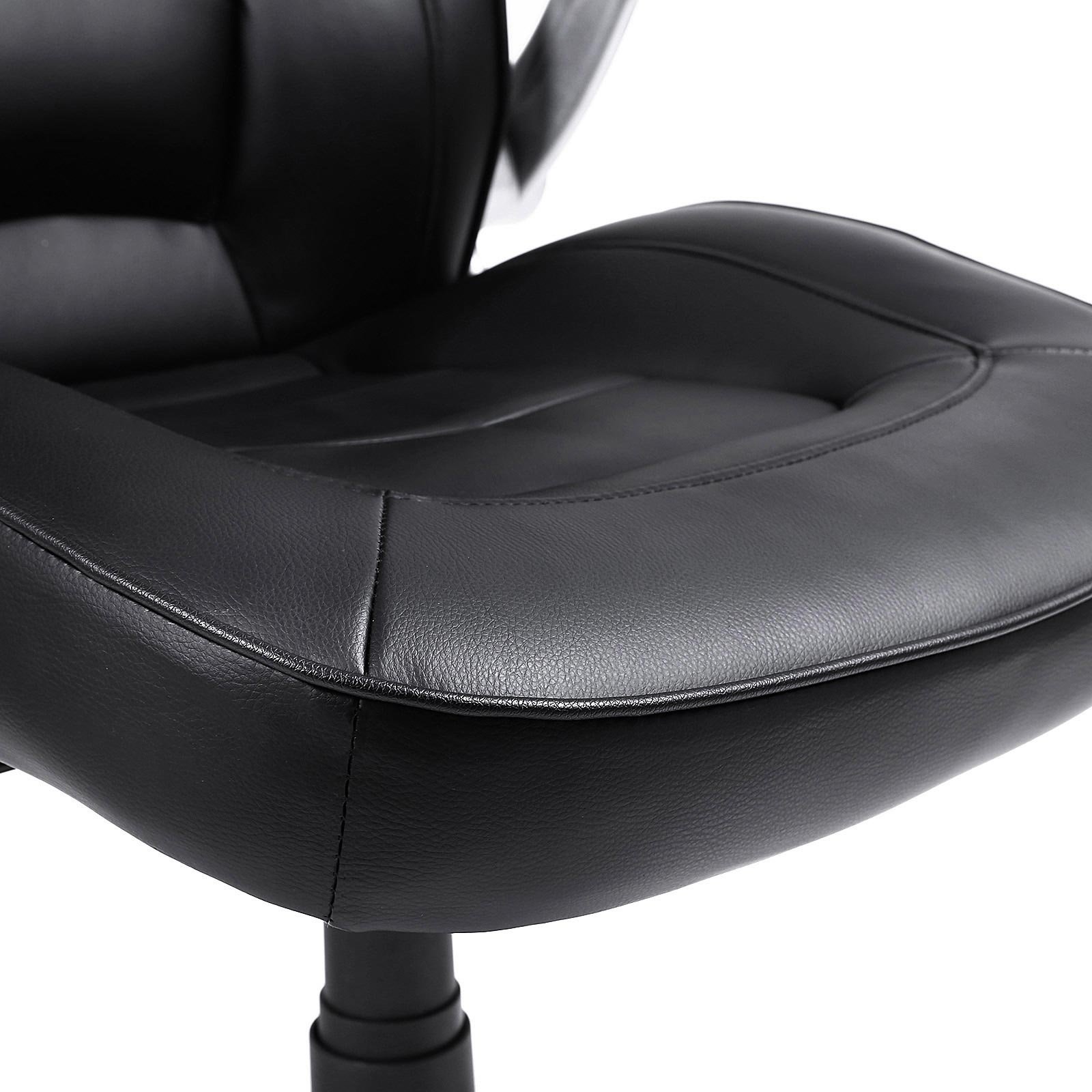 SONGMICS Sporty Shaped Office Chair, Swivel Armchair, with Armrests, High Backrest, Adjustable Height, Tilt for Swinging, Ergonomic Design, Black OBG62B 5 SONGMICS Sporty Shaped Office Chair, Swivel Armchair, with Armrests, High Backrest, Adjustable Height, Tilt for Swinging, Ergonomic Design, Black OBG62B - Bild 5