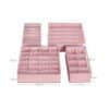 Organisationslådor för underkläder, slipsar och strumpor i rosa, 4-pack.