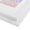 Vit MDF-fotoframes för hem och kontor, 2-pack, utan mat, med glasfront.