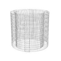 Metallgabionbur och korg med tjocka galler 2,5 x 10 cm, rostbeständigt galvaniserat stål