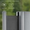 Robust aluminiumsidomarkis för balkong, uteplats och trädgård.