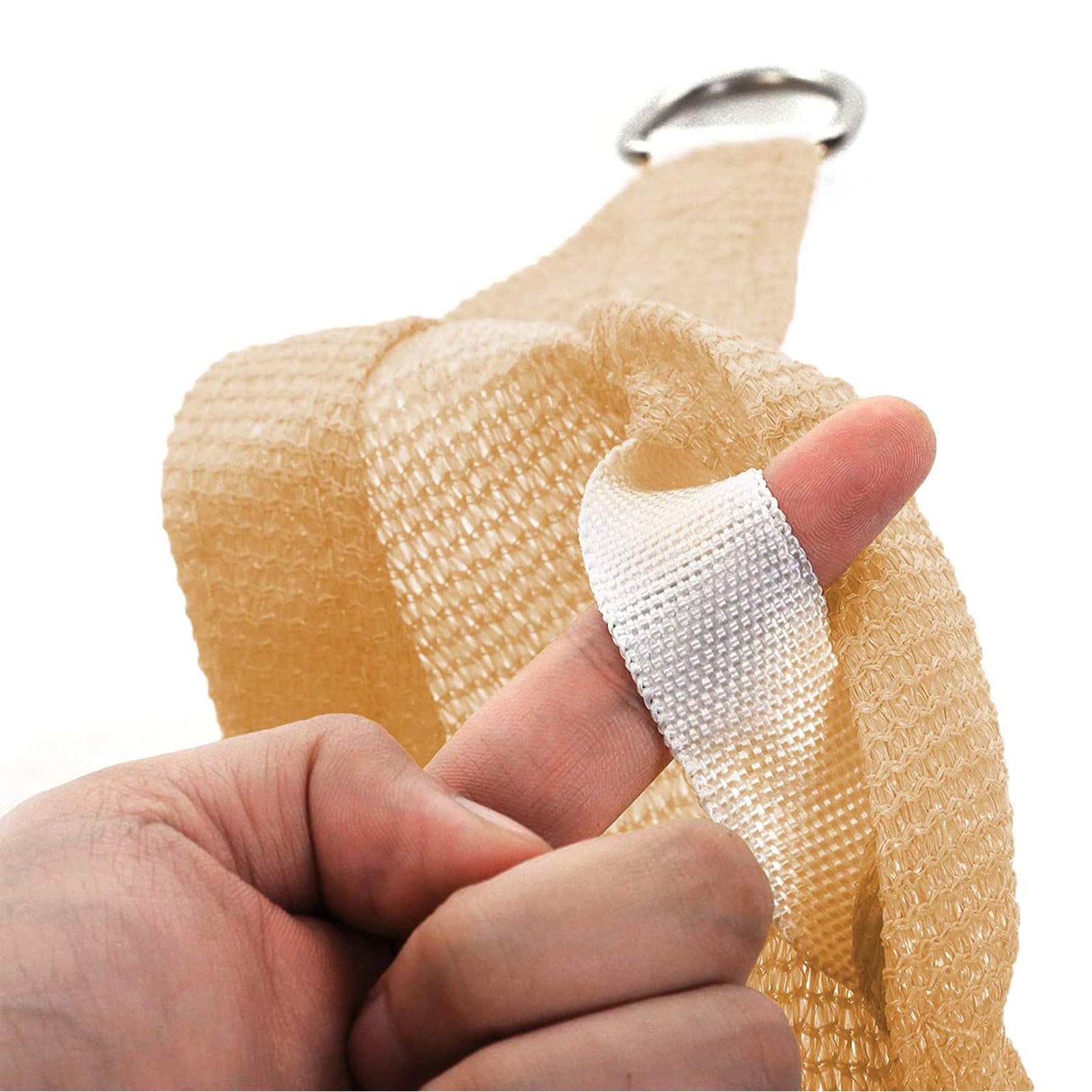 3 x 5 m HDPE solskydd, markis solskydd UV-skydd andningsbart, gult 4 3 x 5 m HDPE solskydd, markis solskydd UV-skydd andningsbart, gult - Bild 4