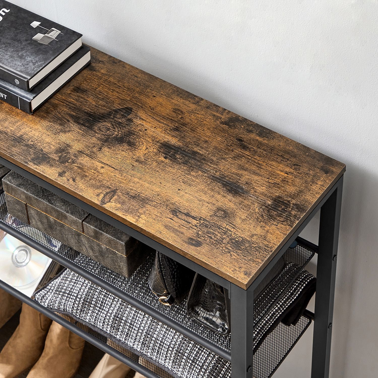 VASAGLE LBC036W01 Shoe Cabinet with 3 Flaps, Shoe Rack, Shoe Storage, Top Plate, Adjustable Divider, for up to 18 Pairs of Shoes, Hallway, 24 x 60 x 108 cm, Cloud White 7 VASAGLE LBC036W01 Shoe Cabinet with 3 Flaps, Shoe Rack, Shoe Storage, Top Plate, Adjustable Divider, for up to 18 Pairs of Shoes, Hallway, 24 x 60 x 108 cm, Cloud White - Bild 7