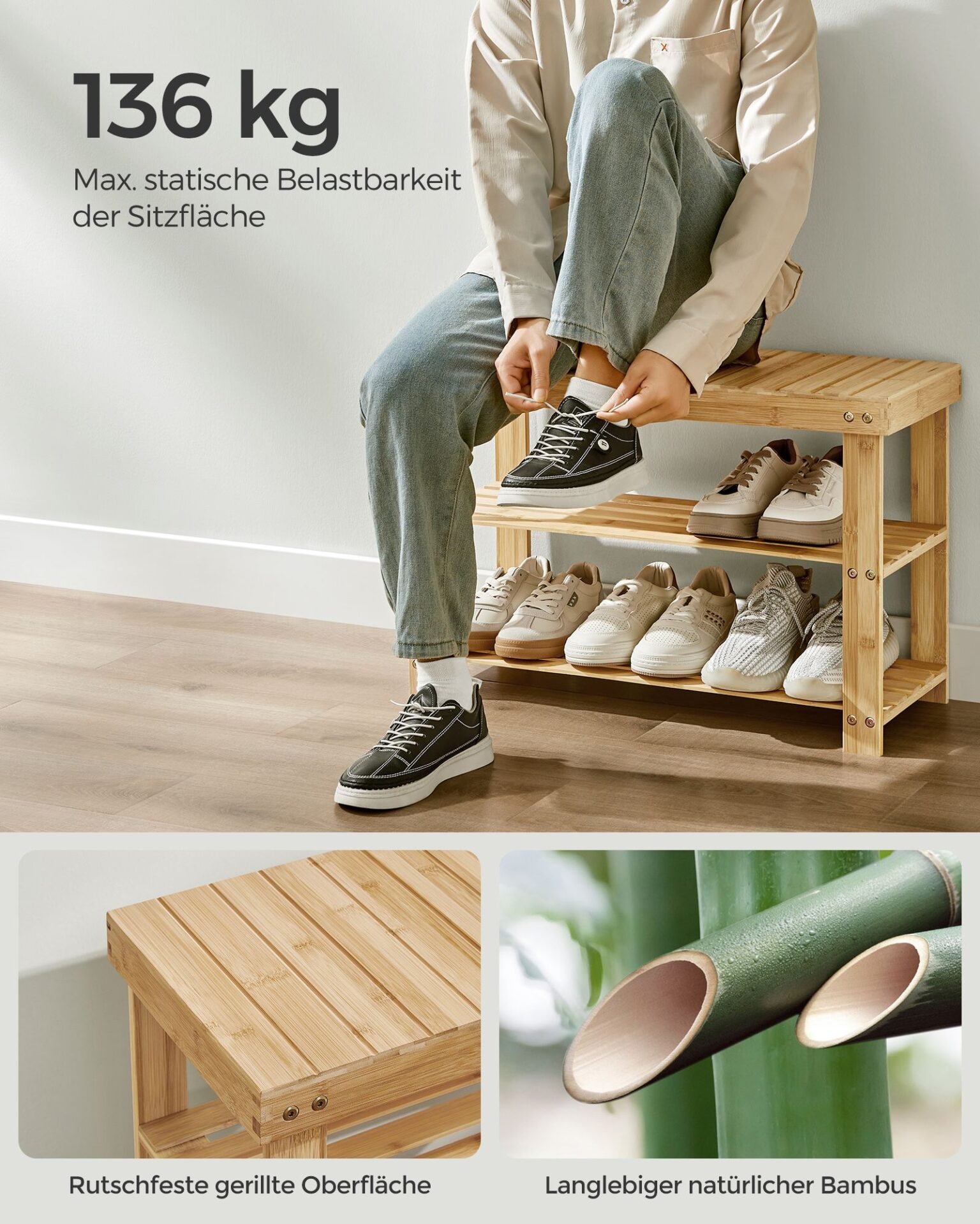 SONGMICS Guinea Pig Playpen with Dense Ramp, Indoor Rabbit Run Hutch Cage, Large Exercise Enclosure with Stairs, DIY Plastic Modular Fence for Hamster, Pet, Small Animals, White LPC004W01 5 SONGMICS Guinea Pig Playpen with Dense Ramp, Indoor Rabbit Run Hutch Cage, Large Exercise Enclosure with Stairs, DIY Plastic Modular Fence for Hamster, Pet, Small Animals, White LPC004W01 - Bild 5