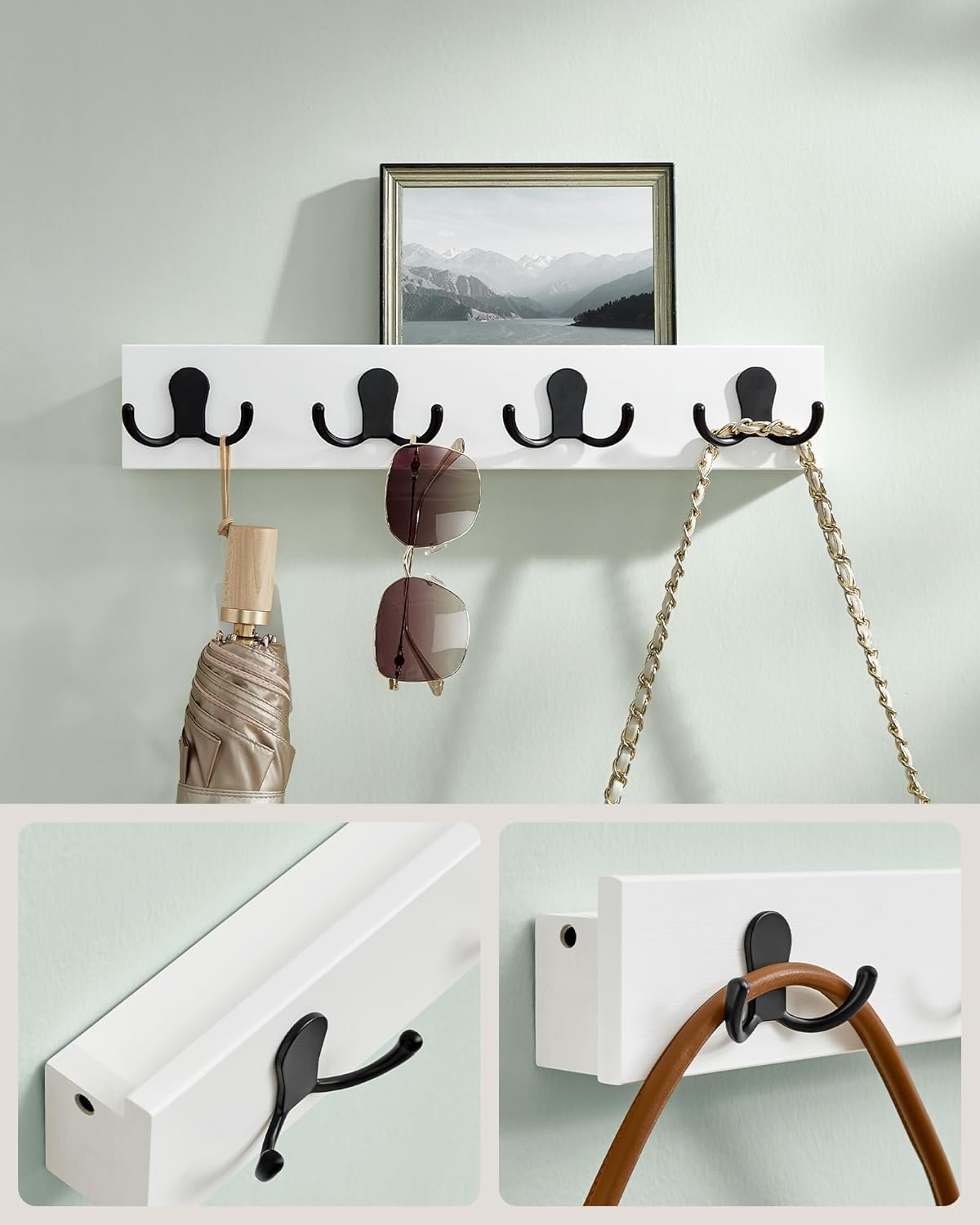 SONGMICS Wall-Mounted Coat Rack, LCR006W01 3 SONGMICS Wall-Mounted Coat Rack, LCR006W01 - Bild 3