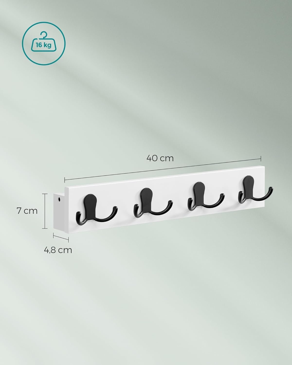 SONGMICS Wall-Mounted Coat Rack, LCR006W01 5 SONGMICS Wall-Mounted Coat Rack, LCR006W01 - Bild 5