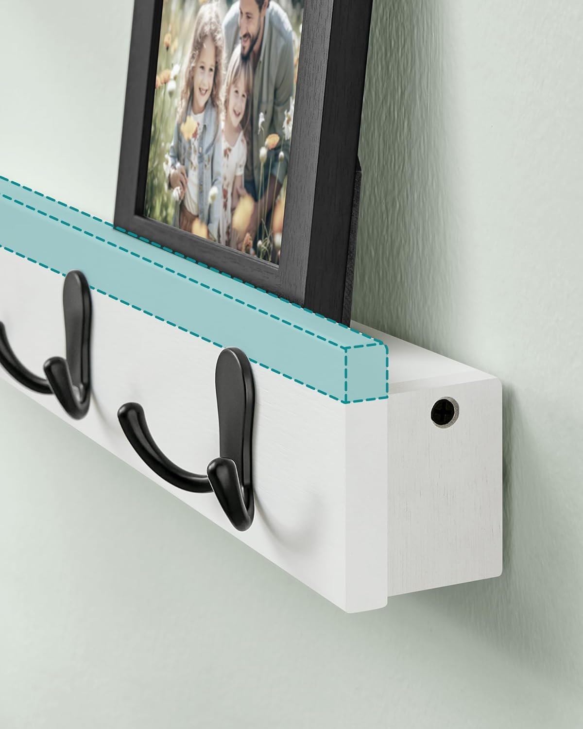 SONGMICS Wall-Mounted Coat Rack, LCR006W01 6 SONGMICS Wall-Mounted Coat Rack, LCR006W01 - Bild 6