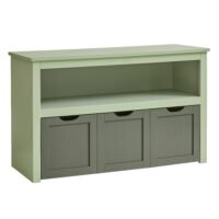 Skobänk med sits, skohylla, PU-organisatör, Cloud White/Cappuccino Beige