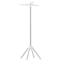 Torkställning, torkställning med 3 roterbara armar, 151,5 cm hög, vit och silver