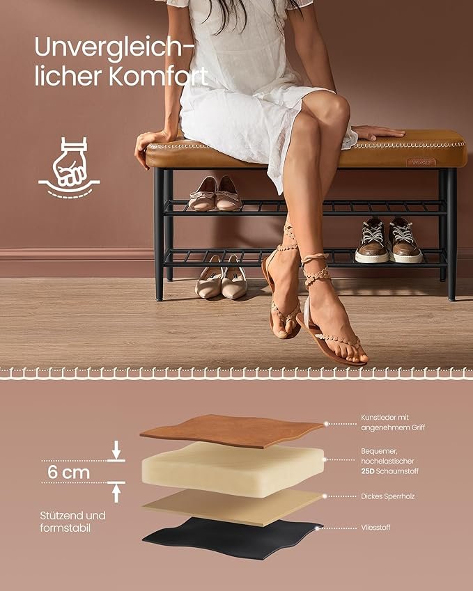 VASAGLE Toy Storage for Kids, Kids Storage Unit, Storage Cabinet with Wheels, 30 x 102 x 60 cm, Kids Bookcase, 3 Drawers, for Living Room, Children's Room, Playroom, Sand Beige LHS380K01 7 VASAGLE Toy Storage for Kids, Kids Storage Unit, Storage Cabinet with Wheels, 30 x 102 x 60 cm, Kids Bookcase, 3 Drawers, for Living Room, Children's Room, Playroom, Sand Beige LHS380K01 - Bild 7