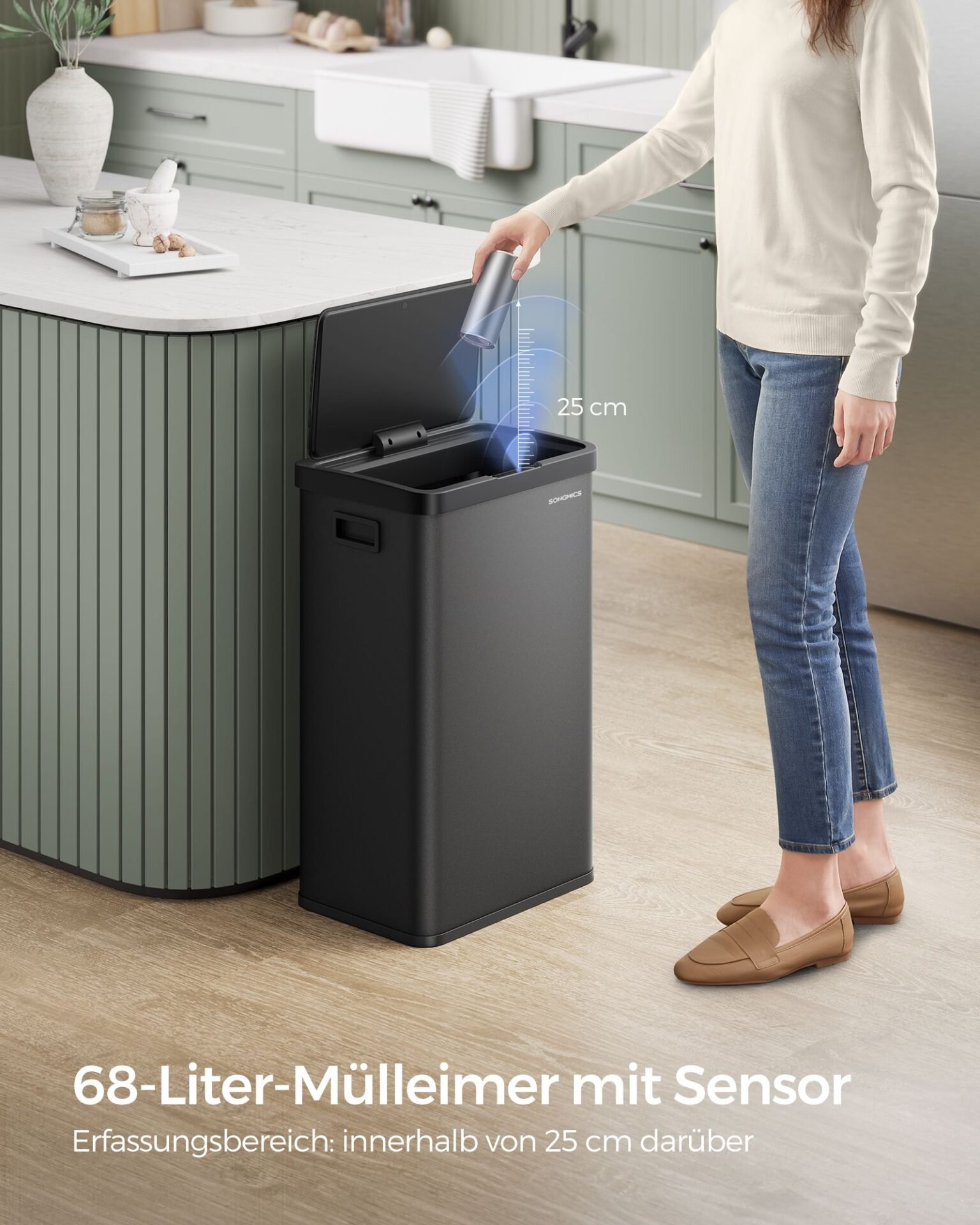 SONGMICS Children's Storage Shelf, Bookcase, Book and Toy Organizer with 2 Storage Boxes, for Games Room, Children's Room, Living Room, Dove Grey GKR042G01 2 SONGMICS Children's Storage Shelf, Bookcase, Book and Toy Organizer with 2 Storage Boxes, for Games Room, Children's Room, Living Room, Dove Grey GKR042G01 - Bild 2