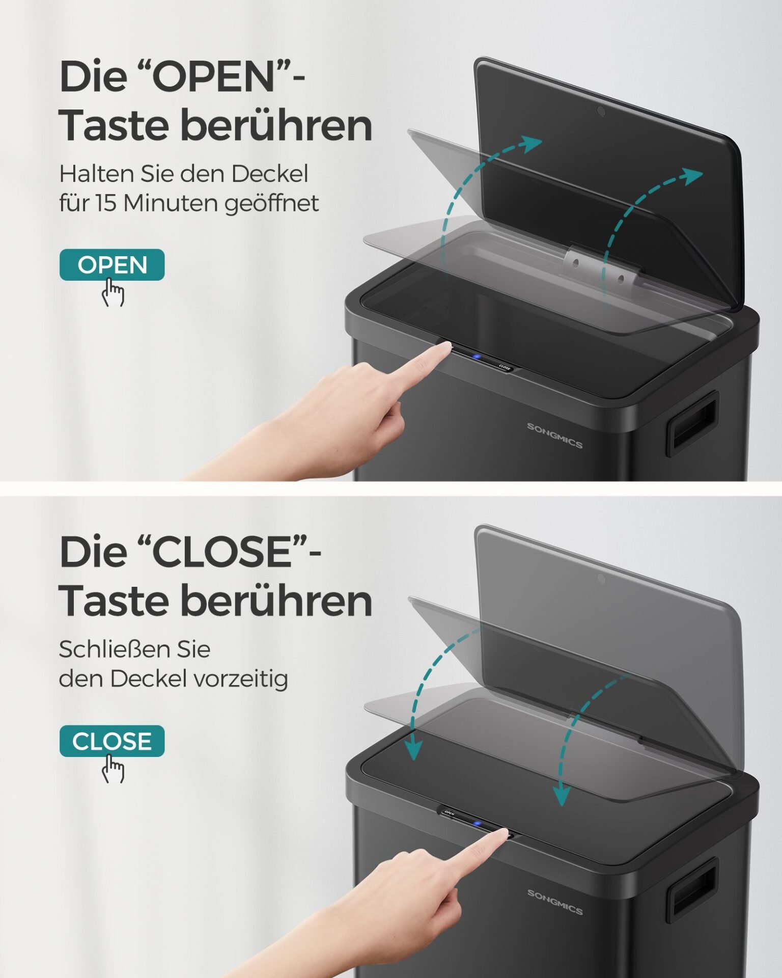 SONGMICS Children's Storage Shelf, Bookcase, Book and Toy Organizer with 2 Storage Boxes, for Games Room, Children's Room, Living Room, Dove Grey GKR042G01 3 SONGMICS Children's Storage Shelf, Bookcase, Book and Toy Organizer with 2 Storage Boxes, for Games Room, Children's Room, Living Room, Dove Grey GKR042G01 - Bild 3