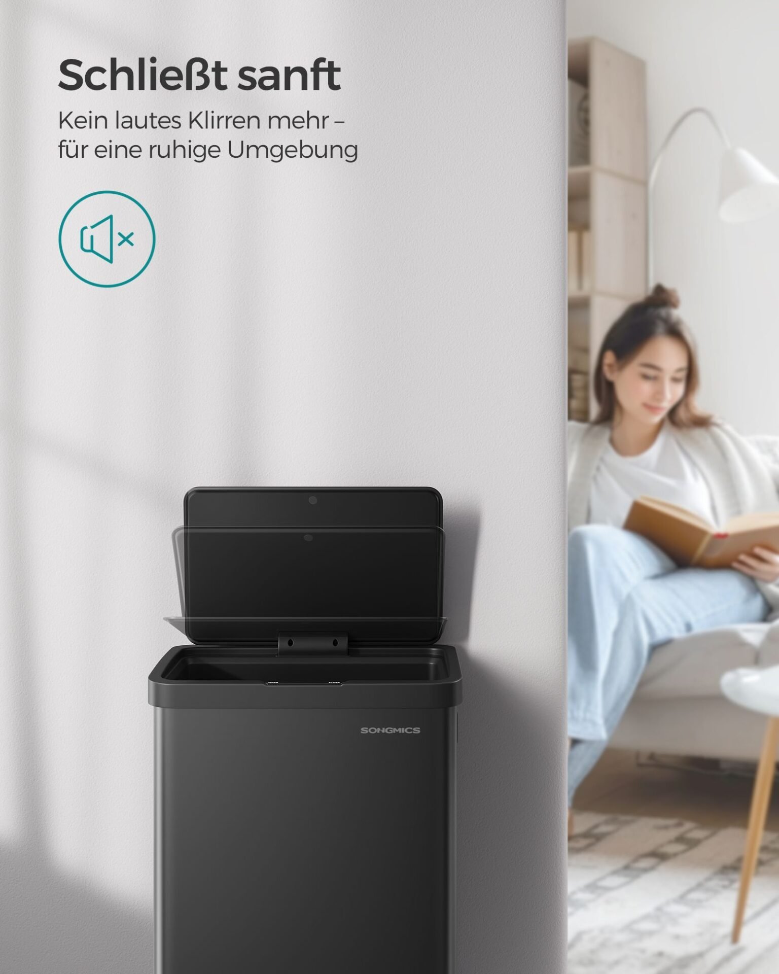 SONGMICS Children's Storage Shelf, Bookcase, Book and Toy Organizer with 2 Storage Boxes, for Games Room, Children's Room, Living Room, Dove Grey GKR042G01 5 SONGMICS Children's Storage Shelf, Bookcase, Book and Toy Organizer with 2 Storage Boxes, for Games Room, Children's Room, Living Room, Dove Grey GKR042G01 - Bild 5