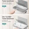 Automatisk soptunna med rörelsesensor och soft-close lock.
