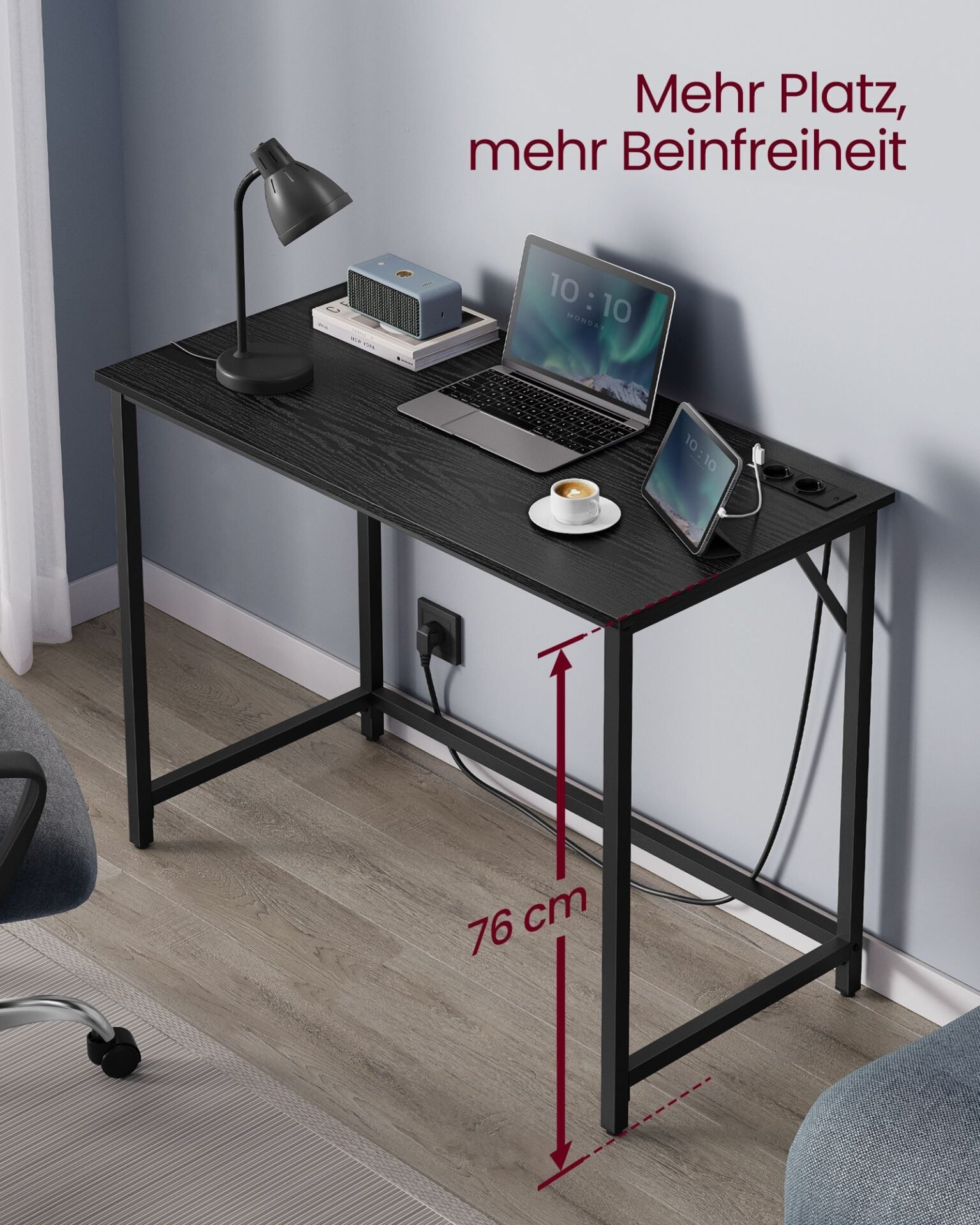 LED-lampor Gamingbord, Skrivbord, Datorbord, Hemmakontor Svart 6 LED-lampor Gamingbord, Skrivbord, Datorbord, Hemmakontor Svart - Bild 6
