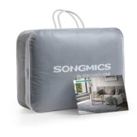 SONGMICS Rug, 120 x 170 cm, Non-Slip Rug, Home Decor, for Living Room, Bedroom, Nursery, Machine Washable, Modern Style, Dove Gray TAR012G01