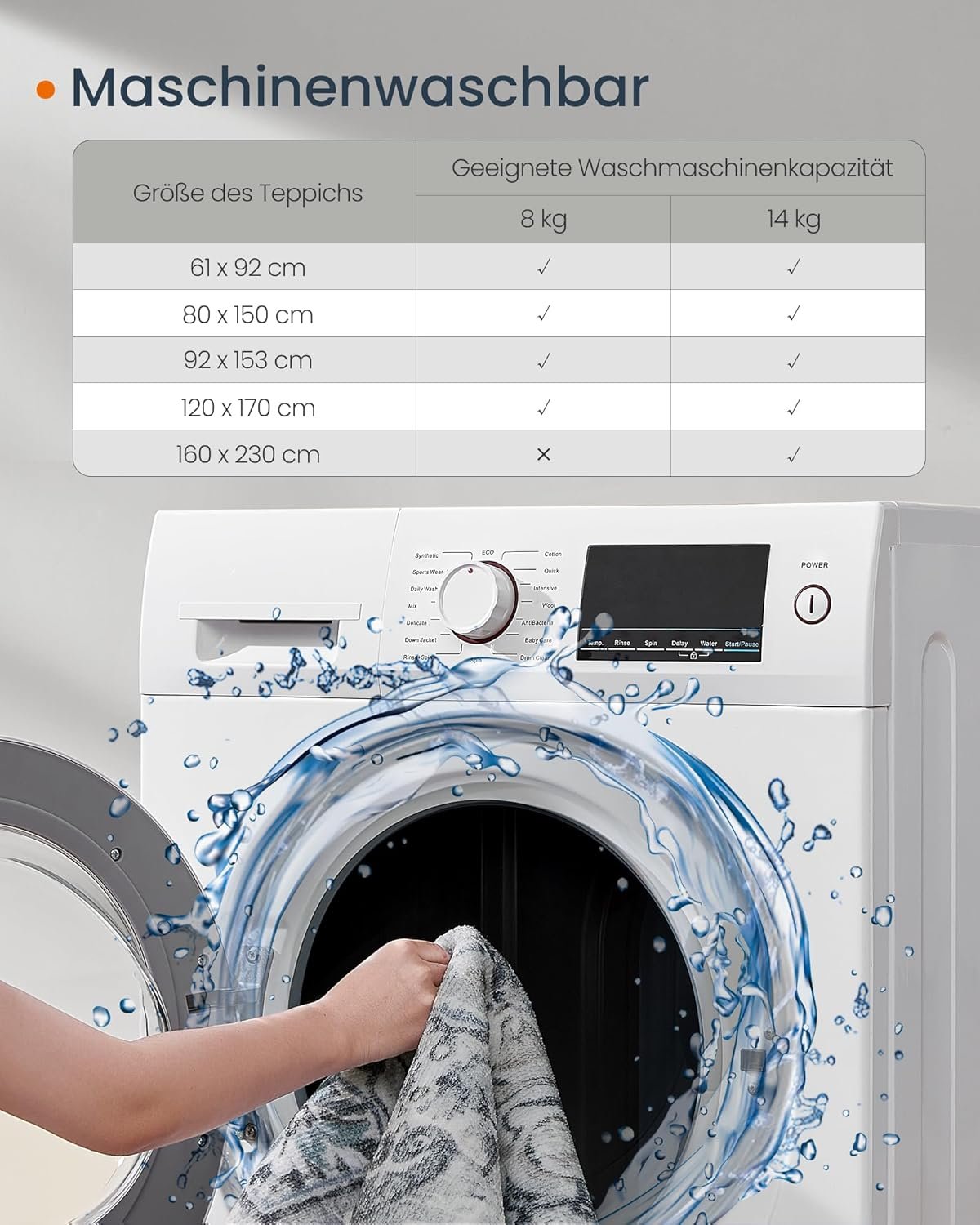 Matta 120 x 170 cm Vardagsrumsmatta Halkfri Matta Traditionell Vintage Style Living, Aqua Blå 7 Matta 120 x 170 cm Vardagsrumsmatta Halkfri Matta Traditionell Vintage Style Living, Aqua Blå - Bild 7