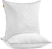 Kuddset med 2, vändbart 80 x 80 cm, svalkande mjukt överdrag, 1200 g fyllning, Cloud White