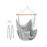 SONGMICS GDC187G01 Hanging Chair, Hanging Chair with 2 Cushions, Metal Chain, Maximum Load 150 kg, Indoor and Outdoor Use, Living Room, Bedroom, Grey 1 SONGMICS GDC187G01 Hanging Chair, Hanging Chair with 2 Cushions, Metal Chain, Maximum Load 150 kg, Indoor and Outdoor Use, Living Room, Bedroom, Grey