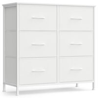 Byrå för sovrum, byrå, stål, MDF, hall, molnvit och snövit