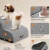 Vattentät hundtrappa med anti-slip yta och avtagbar cover.