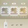 Spegel med LED-belysning i tre färgtemperaturer 3000K, 4000K, 6000K.