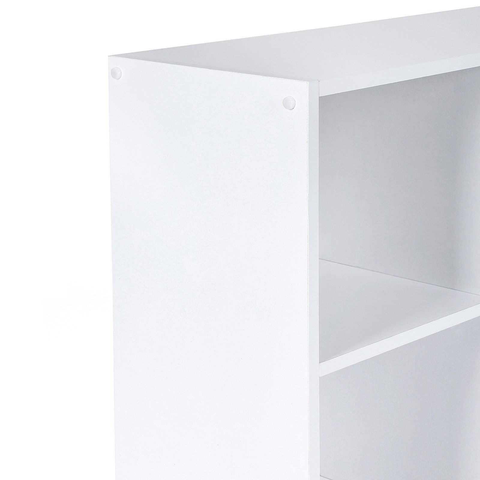 VASAGLE Wooden 3-Tier Bookcase Book Shelf Display Storage Shelf with 6 Compartments White LBC203D 3 VASAGLE Wooden 3-Tier Bookcase Book Shelf Display Storage Shelf with 6 Compartments White LBC203D - Bild 3