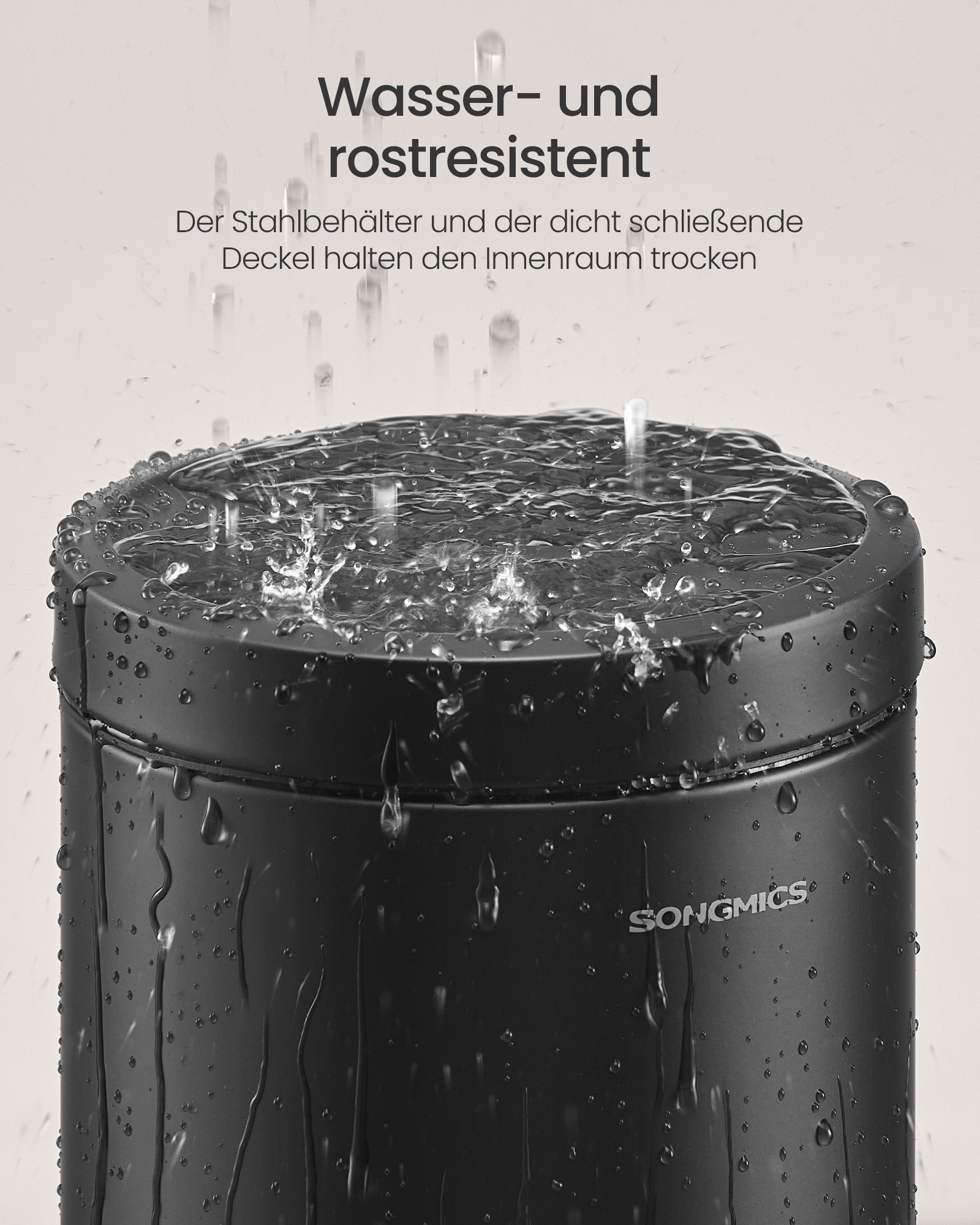 Badrumsavfallshink, 3 liters ståltoaletthink med mjukstängande lock, bläcksvart 2 Badrumsavfallshink, 3 liters ståltoaletthink med mjukstängande lock, bläcksvart - Bild 2